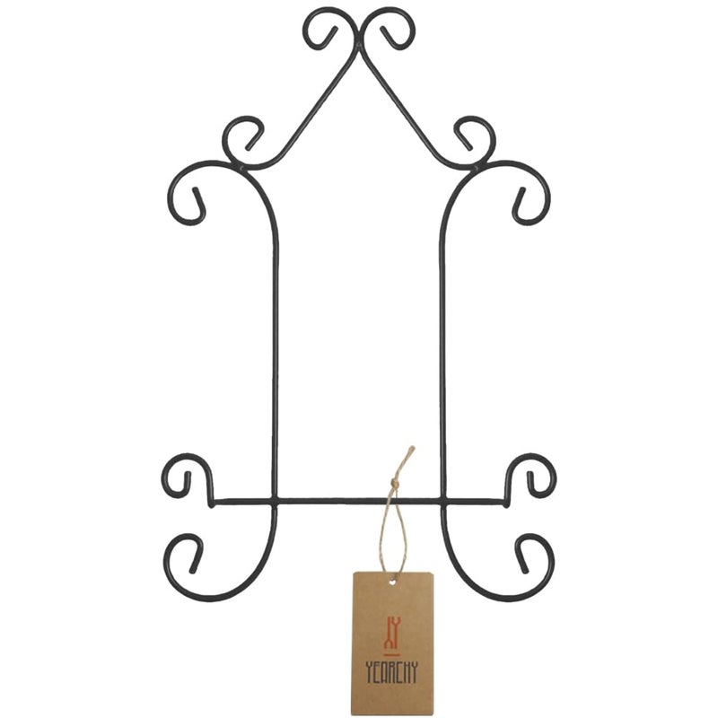 YY YEARCHY Plate Stand Holder for Wall Hanging Display Rack Metal Shelf Brackets Easel Photo Holder Books Bo - Image 5